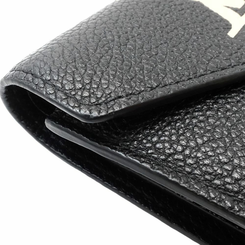 LOUIS VUITTON 路易威登 三折皮夾 M80968 Portefeuille Victorine Monogram 雙色 Empreinte Noir 180895-3