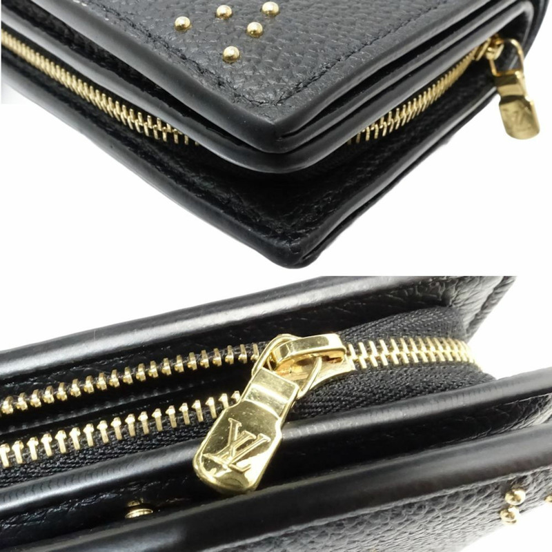 LOUIS VUITTON 路易威登 雙折皮夾 M82902 Portefeuille K Monogram Empreinte 鉚釘黑色 180829-3