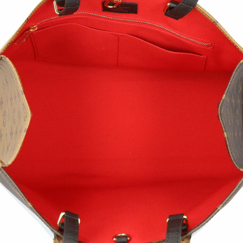 路易威登 On the Go MM Monogram Giant 肩背包帆布 M45321 棕色 女款路易威登 2way-6