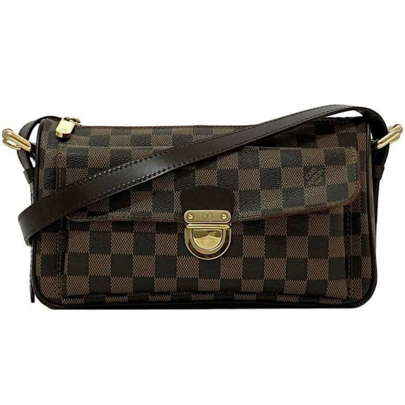 路易威登 肩背包 Ravello GM f-21671 棕色 Damier Ebene N60006 帆布 VI1025 路易威登 斜背包 獨立式 女式 男式-1