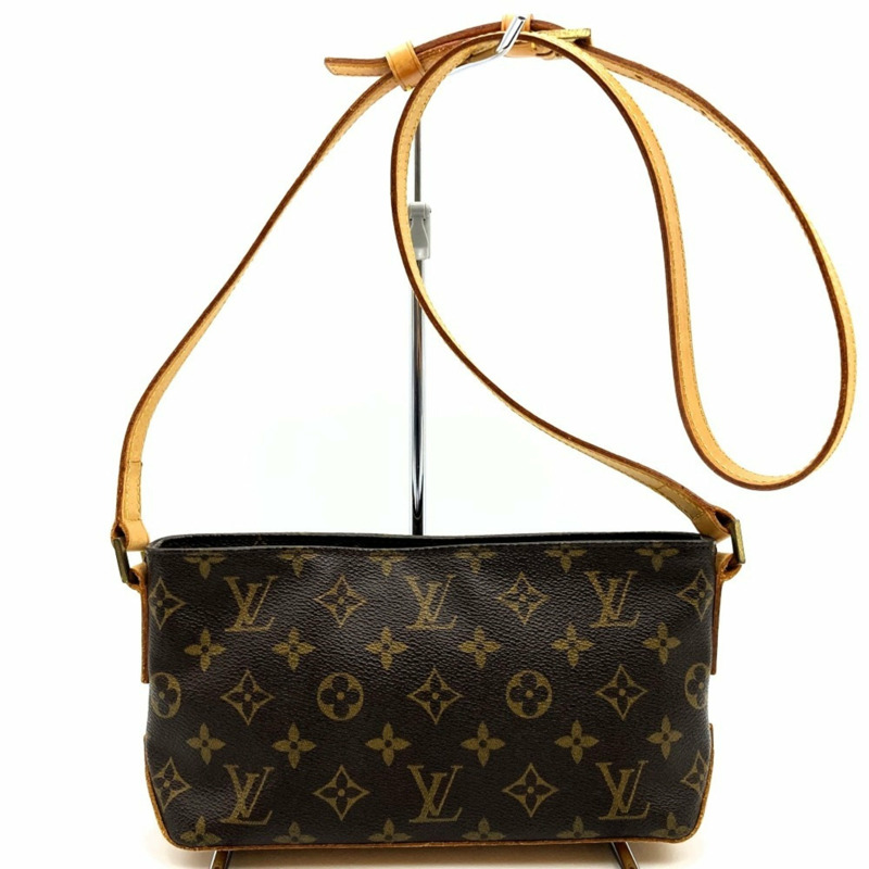 LOUIS VUITTON 路易威登 Trotter 單肩包 Monogram 帆布棕色 M51240 女式-3