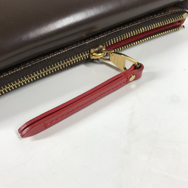 路易威登 N48259 Damier Twice Pochette 單肩包帆布女式 Ebene 棕色-6