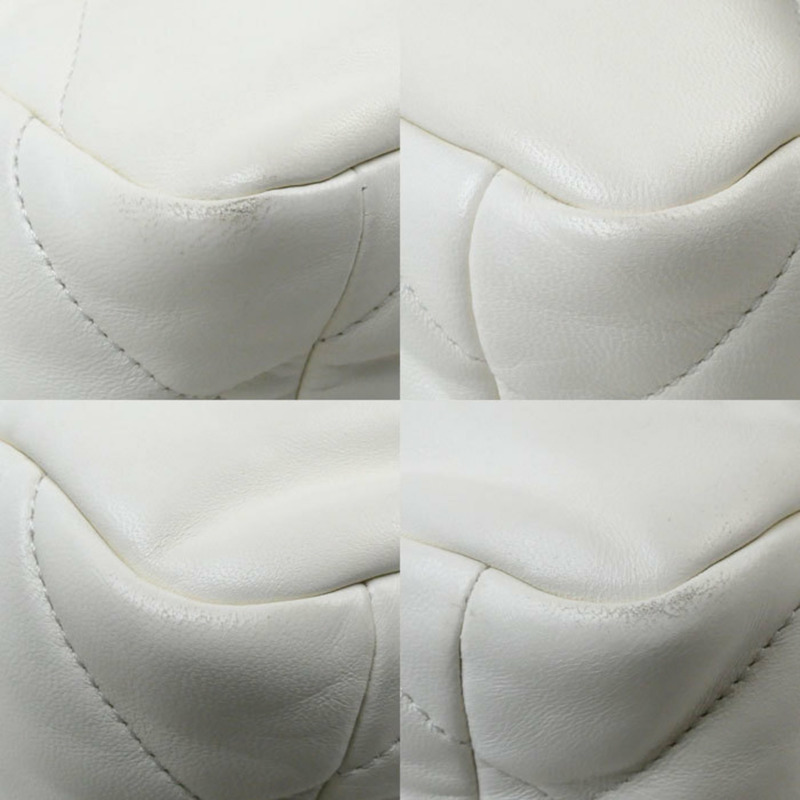 CHANEL 香奈兒 19 鏈條單肩包 白色奶油色 AS1160 女裝-4