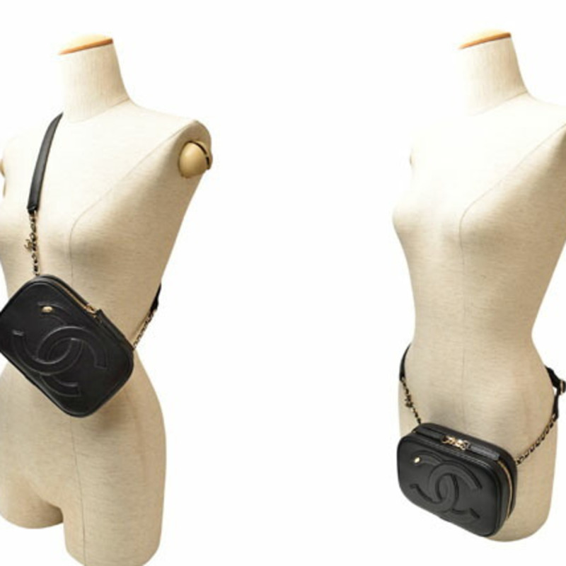 香奈兒腰包 鏈條腰包 CHANEL 黑色-16