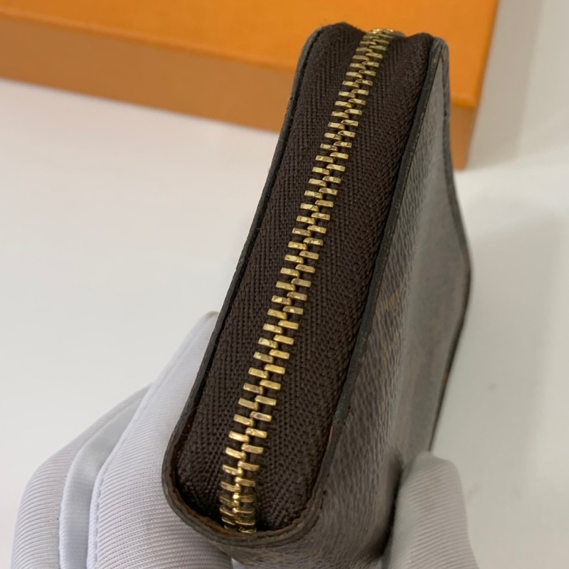 LV 原花 M60067 Monogram ㄇ字拉 ㄇ拉 信用卡卡夾 卡夾 卡包 零錢包 錢包 口字拉鍊零錢包-15