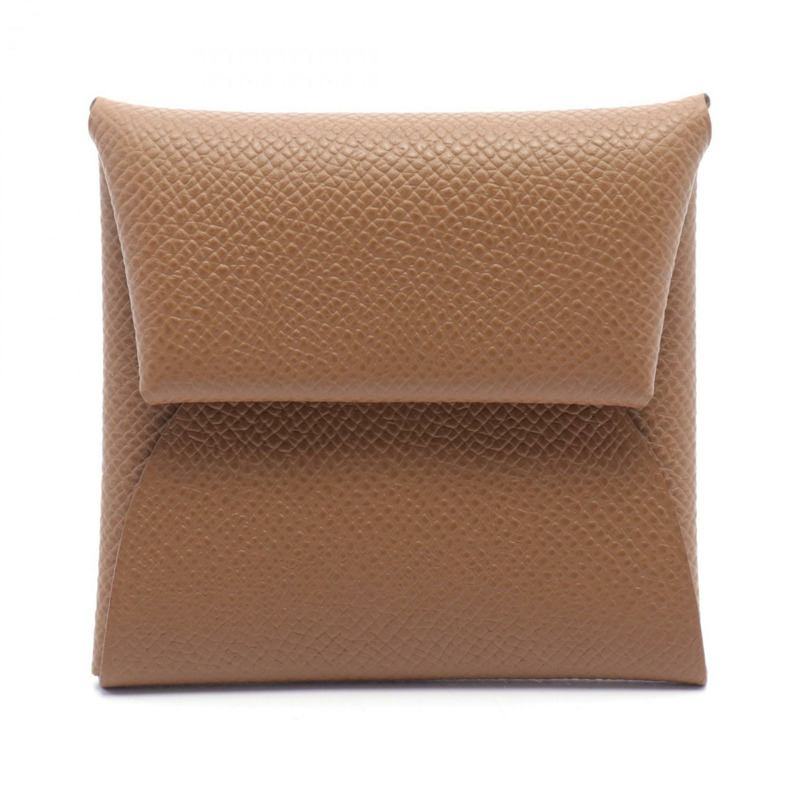 Hermes HERMES Bastia Dore 皮夾/零錢包 皮夾 Epsom 皮革 女士棕色-1