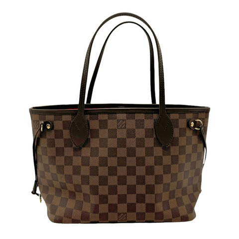 路易威登 LOUIS VUITTON 手提包 Damier Neverfull PM 帆布棕色女款 N40600 n0479