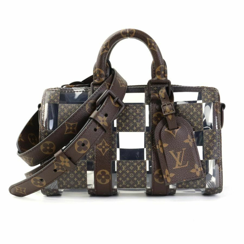 路易威登 LOUIS VUITTON 手提包 單肩包 Monogram Chess Keepall Bandouliere 25 帆布棕色男士女士 M20872 e59371a-0