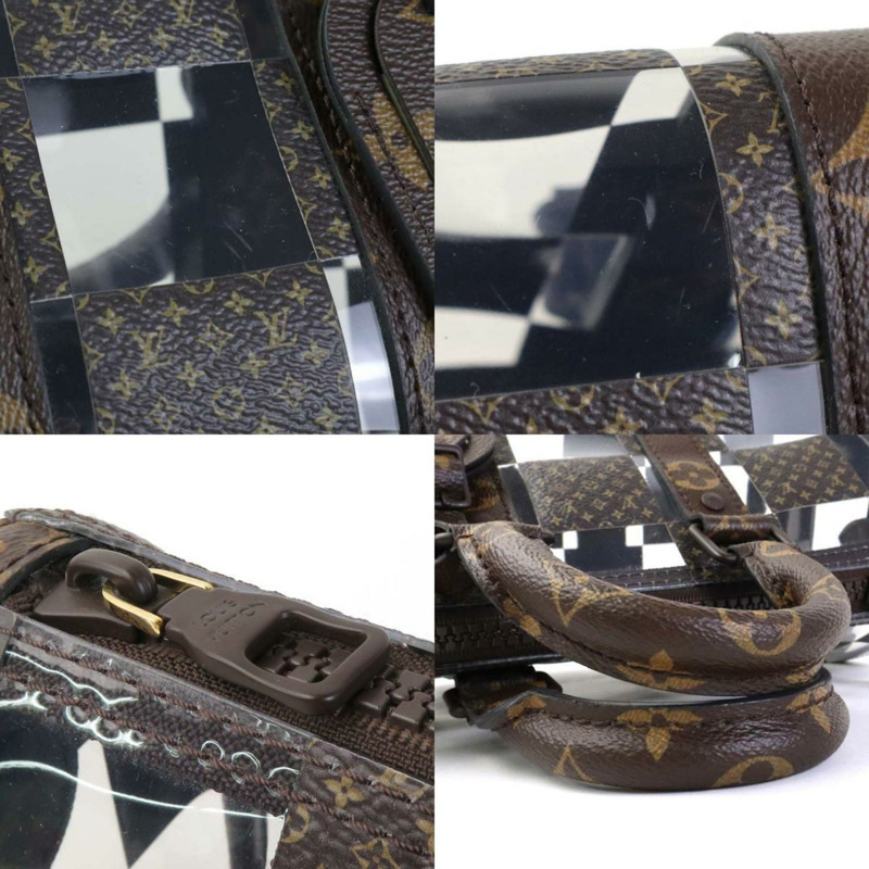 路易威登 LOUIS VUITTON 手提包 單肩包 Monogram Chess Keepall Bandouliere 25 帆布棕色男士女士 M20872 e59371a-3