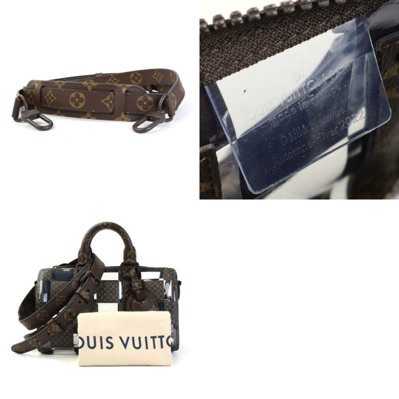 路易威登 LOUIS VUITTON 手提包 單肩包 Monogram Chess Keepall Bandouliere 25 帆布棕色男士女士 M20872 e59371a-4