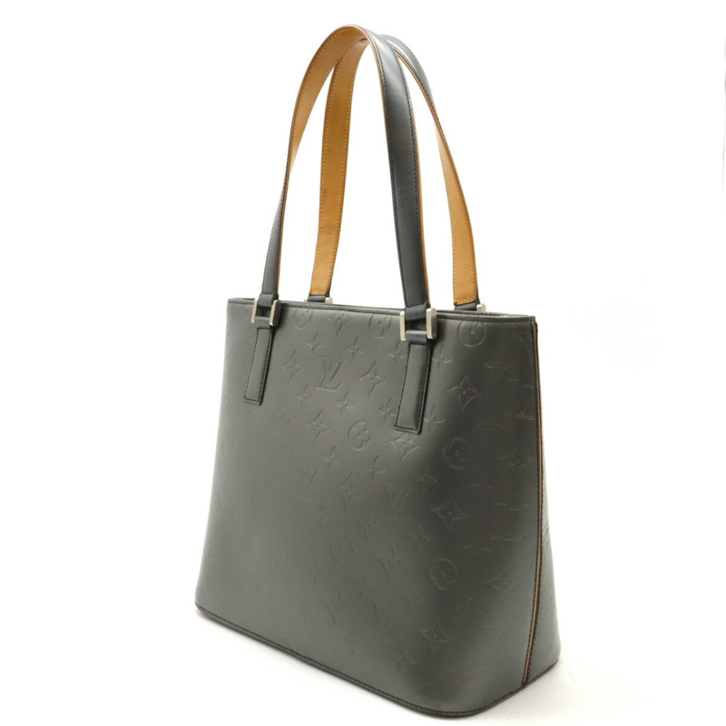 LOUIS VUITTON 路易威登 Monogram 霧面 Stockton 手提包 單肩皮革 黑色 黑色 M55112-2