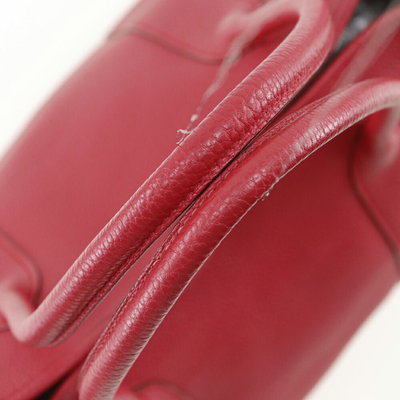 Hermes HERMES Garden 小號托特包 Negonda Bougainvillea 2012 紅色 □P 按扣派對女士-4