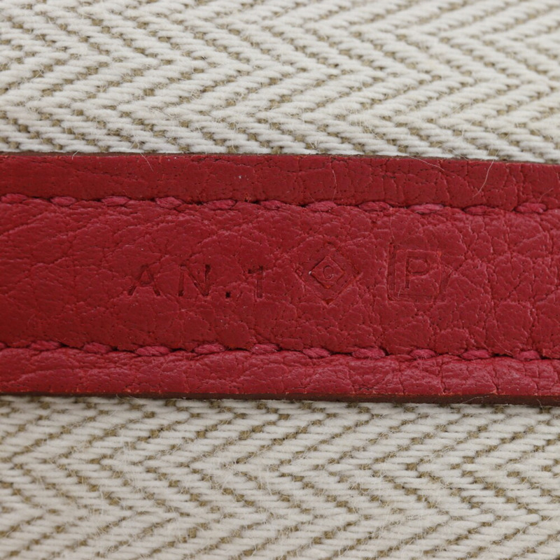 Hermes HERMES Garden 小號托特包 Negonda Bougainvillea 2012 紅色 □P 按扣派對女士-8