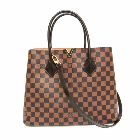 Louis Vuitton Damier Kensington N41435 女士手提包，單肩包 Ebene