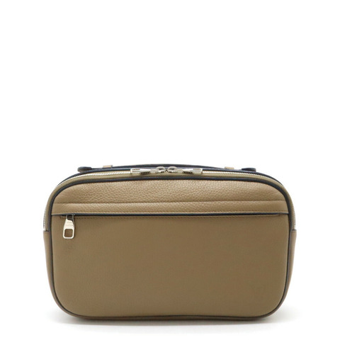 LOUIS VUITTON 路易威登 Cuir Taurillon 腰包肩帶皮革米色 M94472