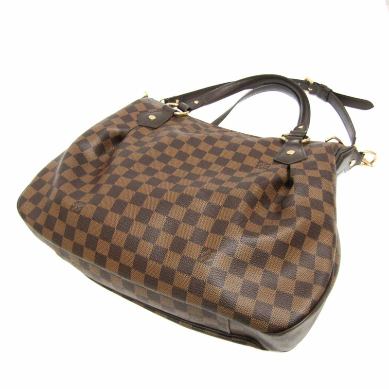 Louis Vuitton Damier Evora MM N41131 女士手提包，單肩包 Ebene-1