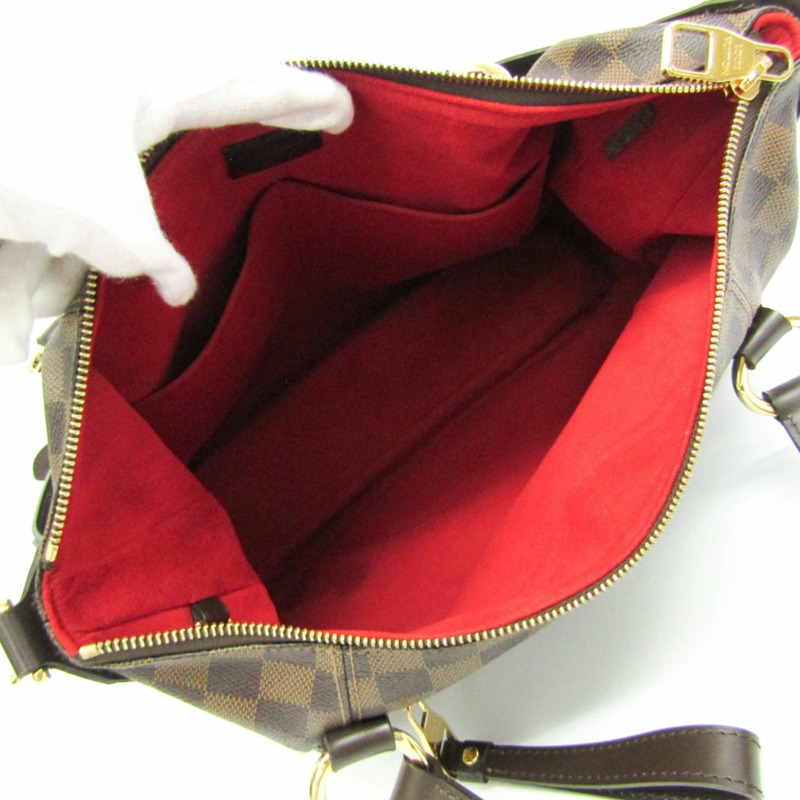 Louis Vuitton Damier Evora MM N41131 女士手提包，單肩包 Ebene-2