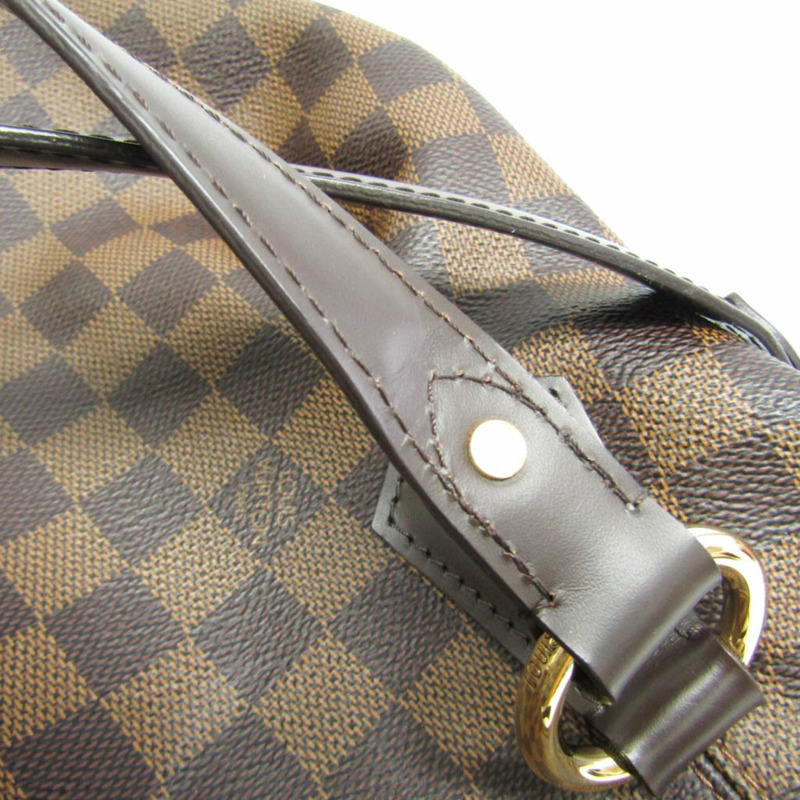 Louis Vuitton Damier Evora MM N41131 女士手提包，單肩包 Ebene-8