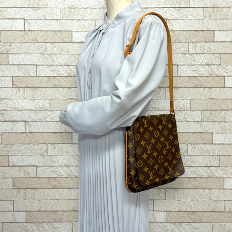 路易威登 Musette Salsa Monogram 單肩包帆布 M51258 棕色 女士路易威登 LOUIS VUITTON-1