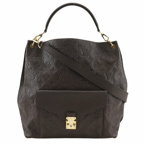 路易威登 LOUIS VUITTON Metis 單肩包 M40809 Monogram Empreinte Terre 2013 棕色 AR3163 2way 女式