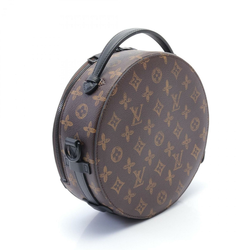 路易威登 LOUIS VUITTON 車輪箱單肩包塗層帆布皮革 Monogram 男士女士棕色黑色 M59706-2