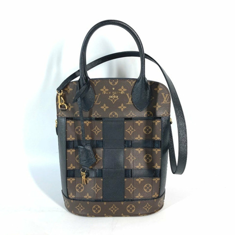 路易威登 M44111 Monogram Traceage 托特包帆布女式肩背包棕色
