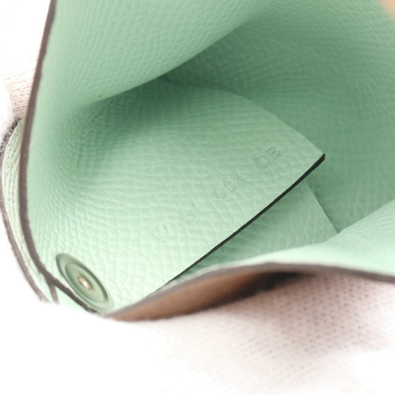 Hermes HERMES Bastia Verso Dore Vert Fizz 皮夾/零皮夾 皮夾 Epsom 皮革 女士棕色-5