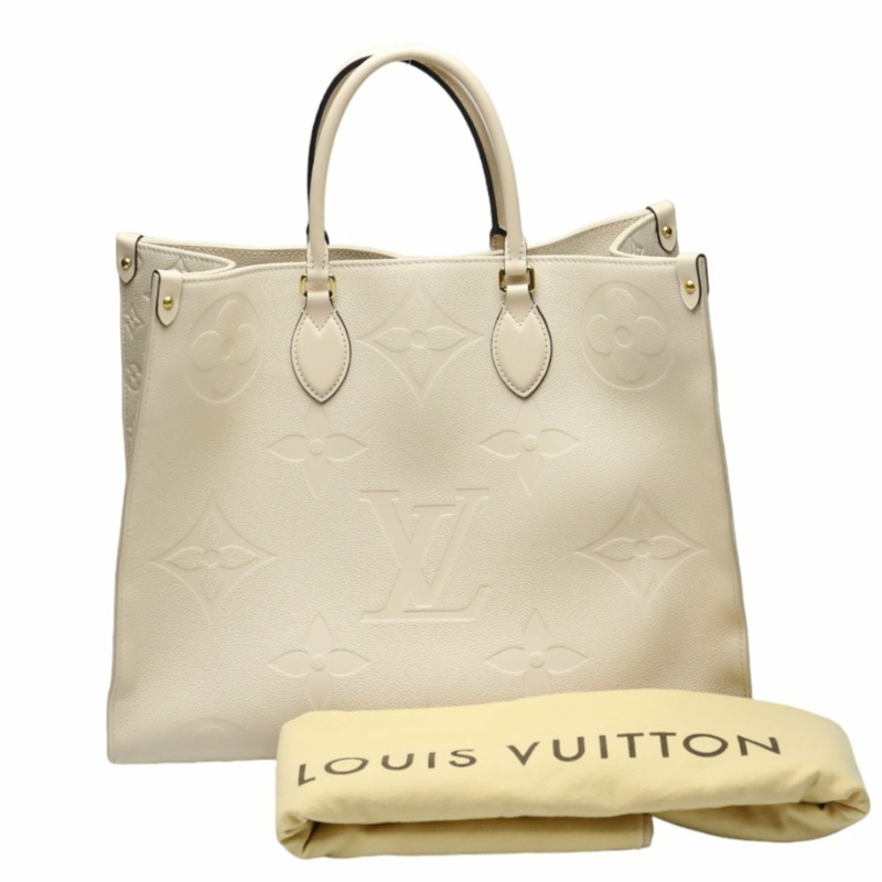 路易威登 LOUIS VUITTON 手提包 On the Go GM Monogram 單肩 Empreinte M45081 米色 LV-0