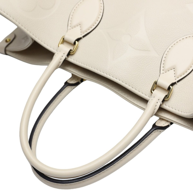 路易威登 LOUIS VUITTON 手提包 On the Go GM Monogram 單肩 Empreinte M45081 米色 LV-10