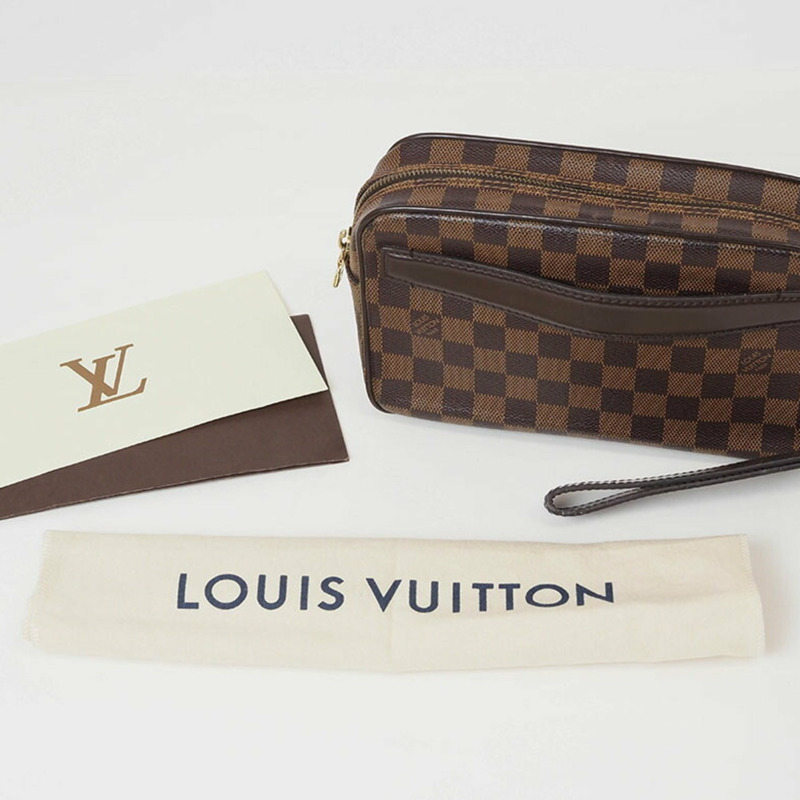 Louis Vuitton Pochette Saint Paul 手拿包 Damier Ebene N41219 男士帆布LOUIS VUITTON官方線上旗艦店-9