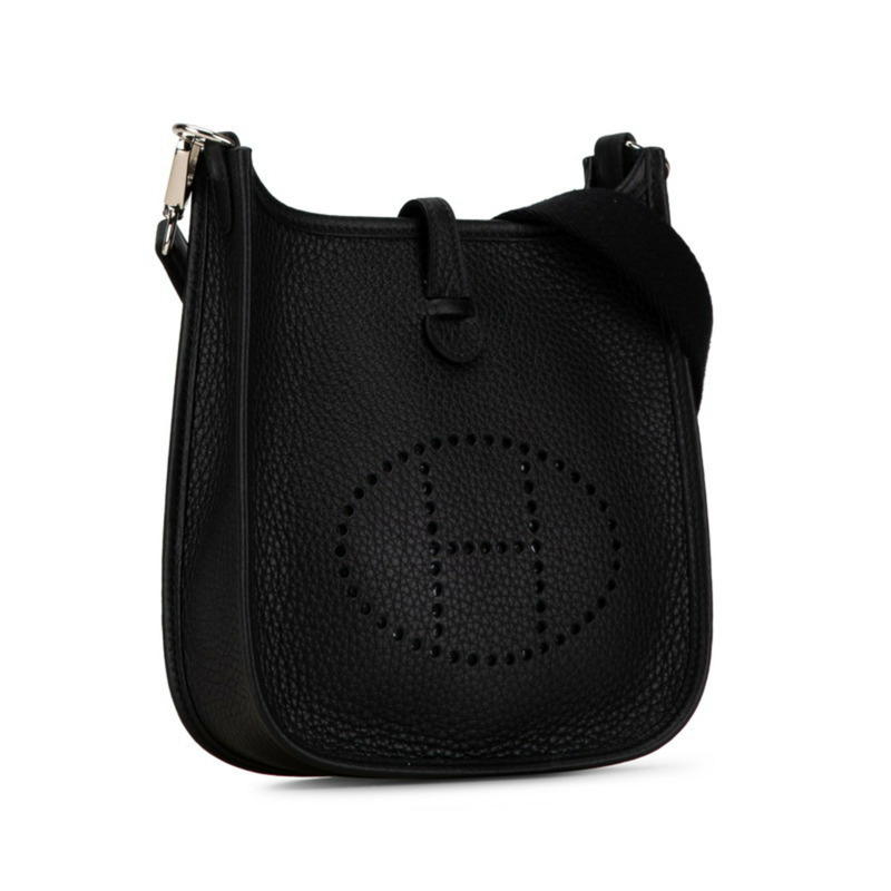 Hermes Evelyn TPM 單肩包 黑色 Taurillon Clemence 女士 HERMES-1