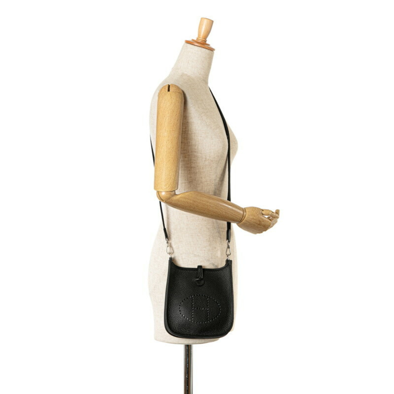 Hermes Evelyn TPM 單肩包 黑色 Taurillon Clemence 女士 HERMES-8