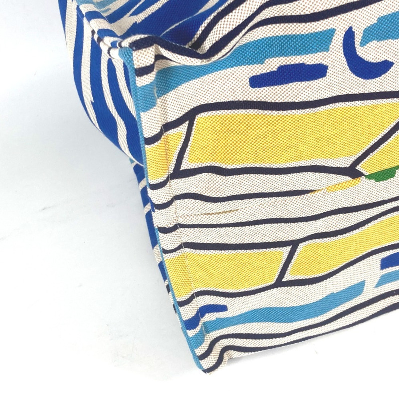 HERMES 愛馬仕 沙灘包 Farniente 手提包 單肩帆布女式胭脂黃多色-5