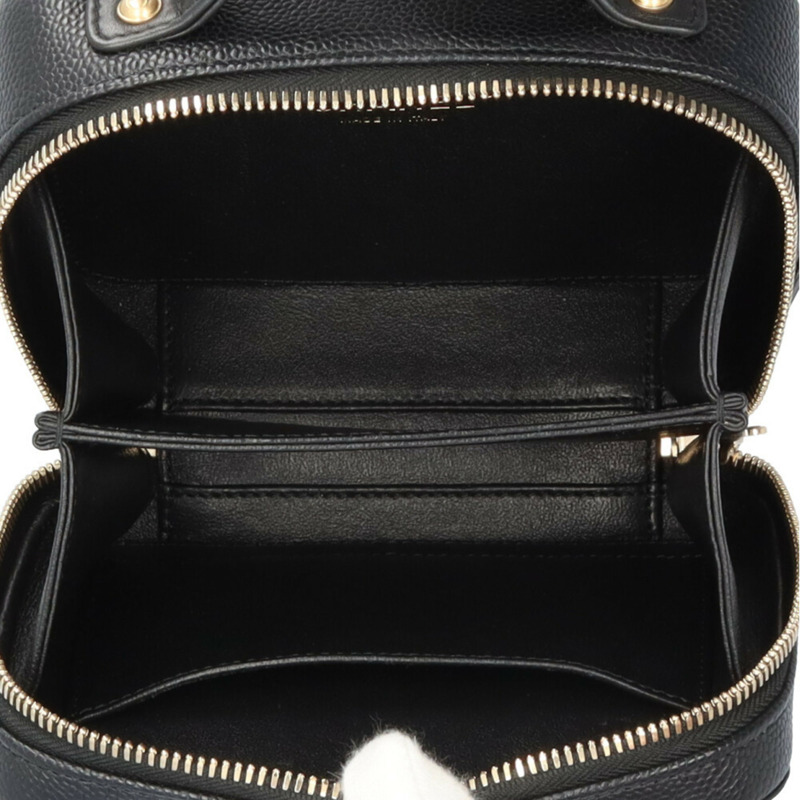 香奈兒小號化妝包 CC 花絲單肩魚子醬皮膚 A93342 黑色女式 CHANEL 2way-5