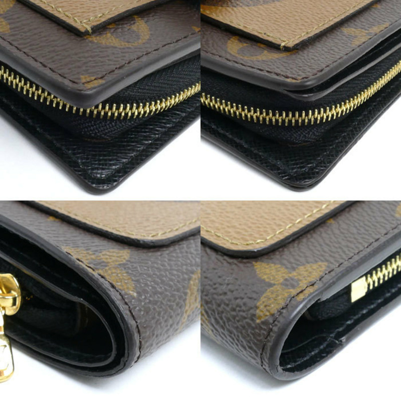 LOUIS VUITTON 路易威登 Portefeuille Juliette 雙折皮夾 Monogram Giant 反面棕色 M69432 女式-7