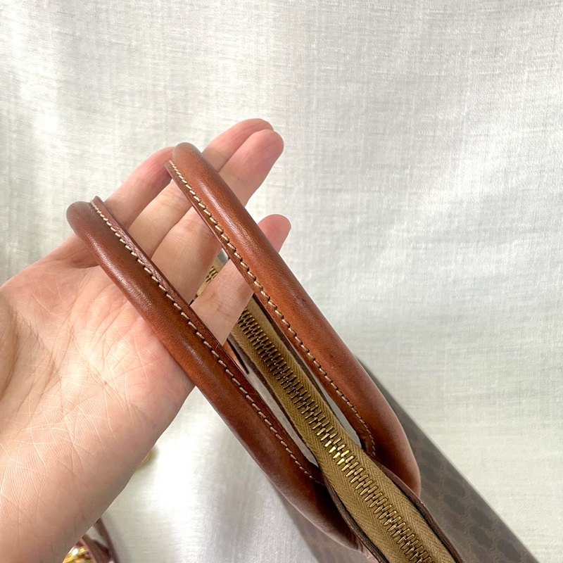 Celine 中古凱旋門老花貝殼包 斜挎包Alma BB-12