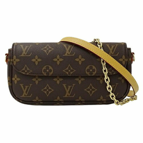 路易威登 LOUIS VUITTON 包款 Monogram 女士單肩手提包 2way 鏈條錢包 Ivy M81911 棕色
