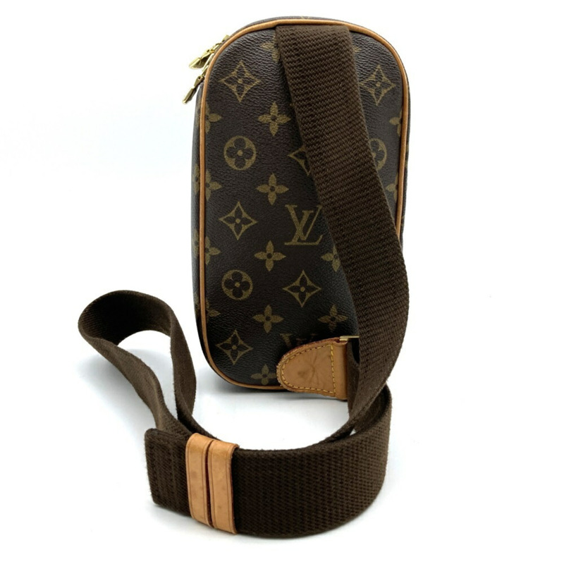 路易威登 M51870 Pochette Ganjou Monogram 腰包,小袋,單肩棕色,女式-1