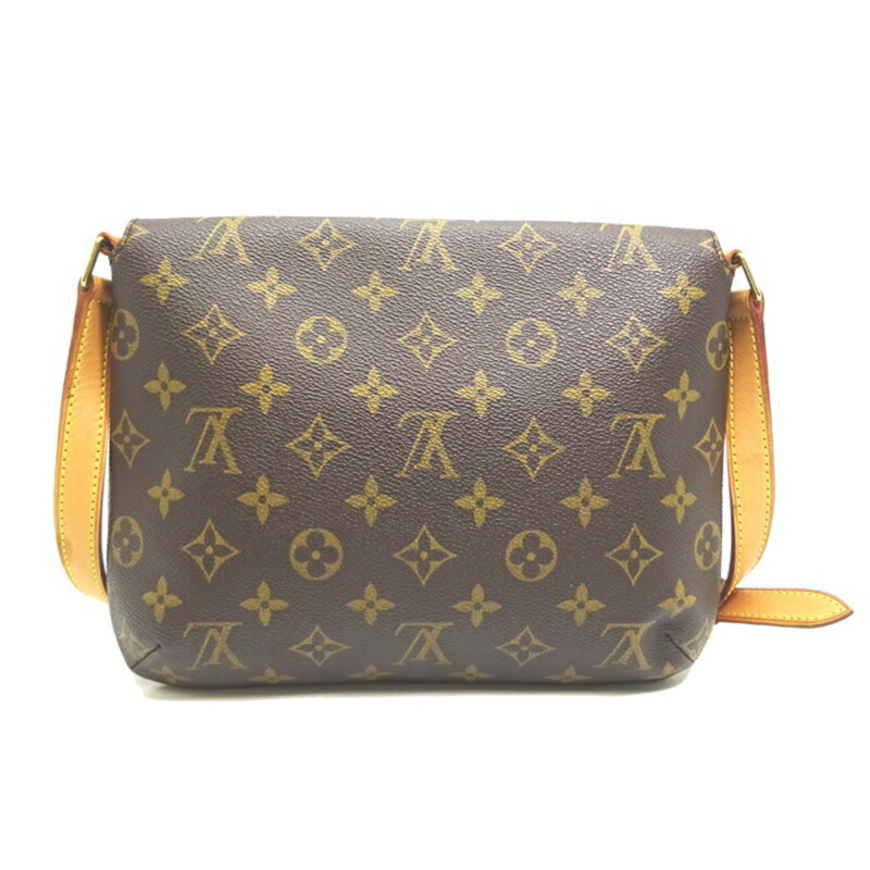 路易威登 Musette Tango 短版女用單肩包 M51257 Monogram 棕色 DH83068-1