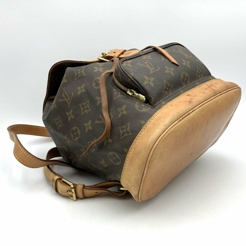 路易威登 M51136 Montsouris 中型背包日用包 Monogram 帆布棕色女式-3