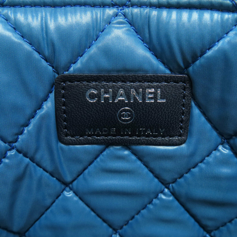 香奈兒 A82074 可可馬克花卉圖案帆布手拿包 女士 CHANEL-5