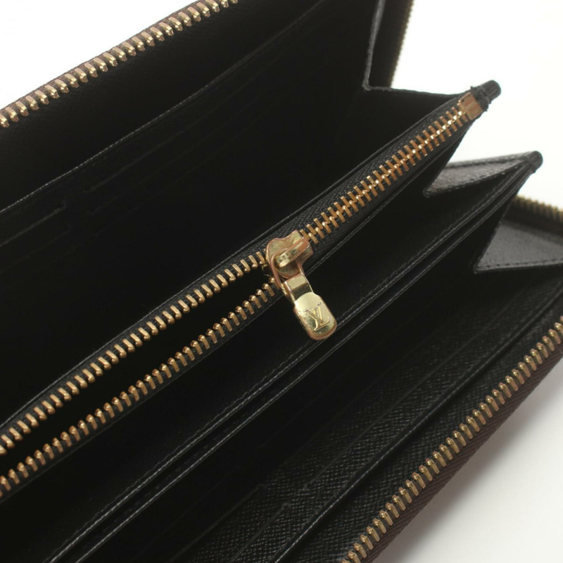 路易威登 LOUIS VUITTON Zippy 皮夾圓形長塗層帆布皮革 Monogram Giant 反面女用棕色 M69353-6