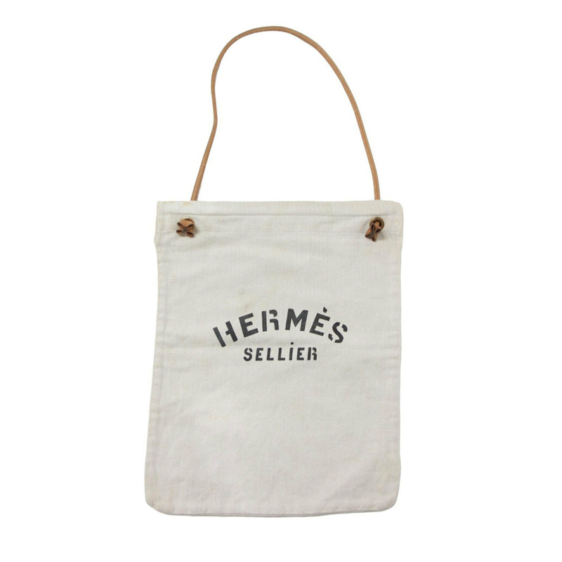 HERMES 愛馬仕 Bag Aline GM 女用米色帆布肩托特包-0
