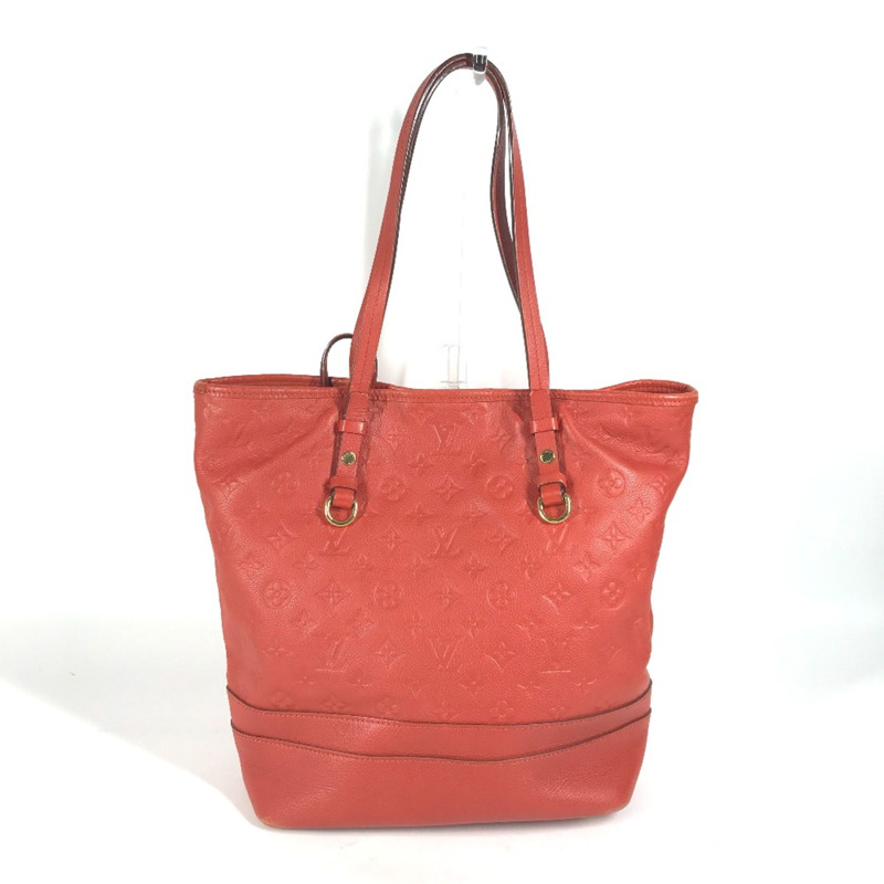 路易威登 M40556 MonogramEmpreinte 單肩水桶附小袋 單肩包 紅色-1