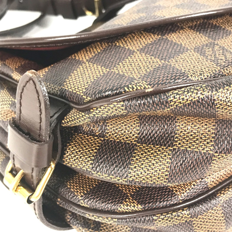 Louis Vuitton N48081 Damier 斜背包 肩背包 Ebene 棕色-4