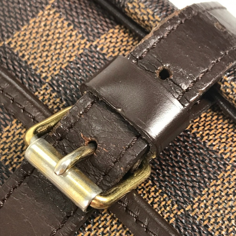Louis Vuitton N48081 Damier 斜背包 肩背包 Ebene 棕色-10