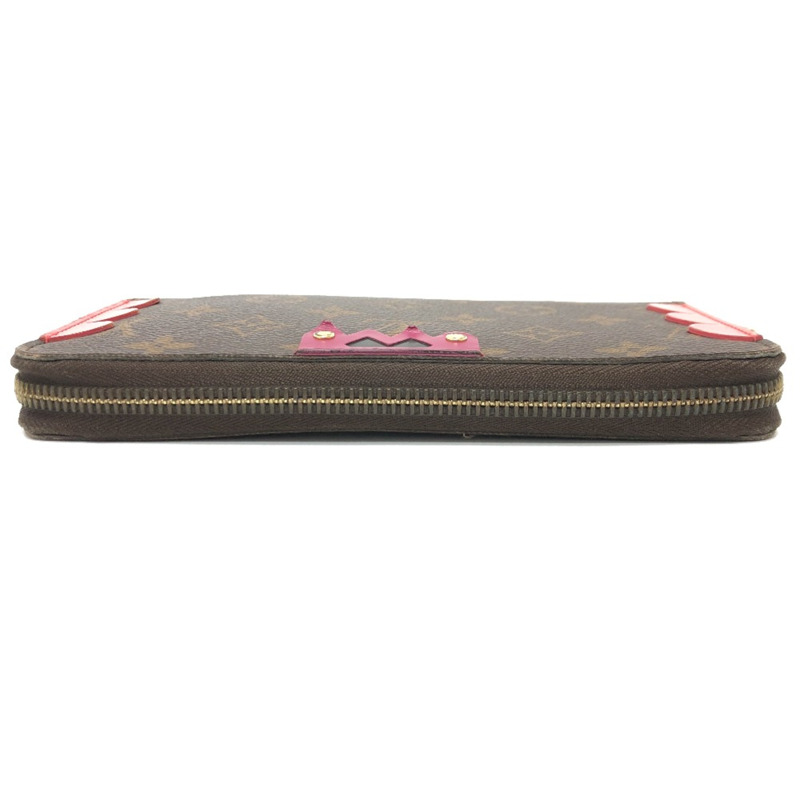 Louis Vuitton M61364 Monogram 皮夾 長版皮夾 棕色/紅色 多色/金色五金-2