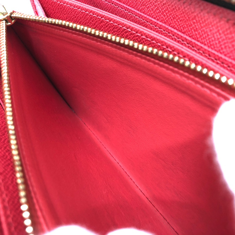 Louis Vuitton M61364 Monogram 皮夾 長版皮夾 棕色/紅色 多色/金色五金-15