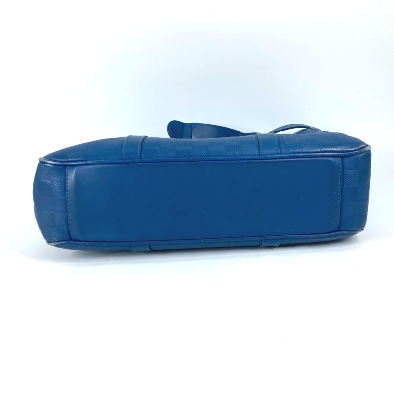 路易威登 N41352 Damier Infini 2WAY 單肩包 單肩托特包 海王星藍色-5