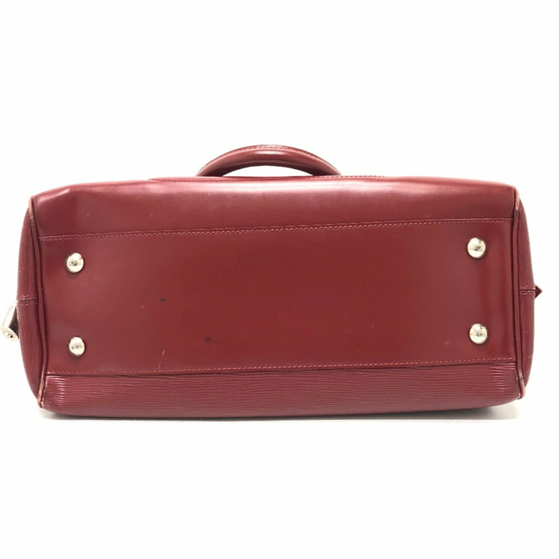 Louis Vuitton M5931M Epi Bag 迷你行李袋單肩手提包紅色銀色五金-6